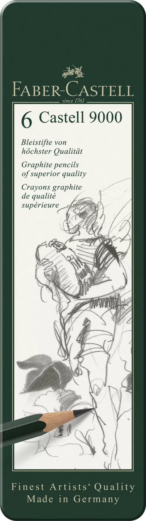7-Set-6-buc-creion-grafit-castell-9000-Faber~Castell