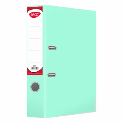 Biblioraft plastifiat turcoaz deschis, 75 mm, Daco-img
