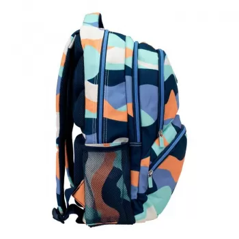 Ghiozdan scoala, imprimeu abstract Fun, 4 fermoare, 46.5 cm Milan-4