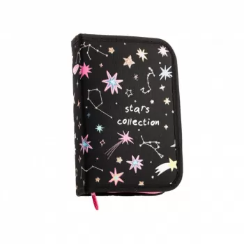 Penar negru cu 2 extensii, neechipat, imprimeu Star Collection Daco PE1961-2