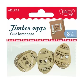 Accesorii craft - AD918 Ouă lemnoase DACO-1