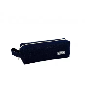Penar etui albastru inchis, 1 fermoar Ecada 786617-1