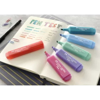 Textmarker set 8 (6 pastel + 2 galben) 1546 Faber-Castell-2