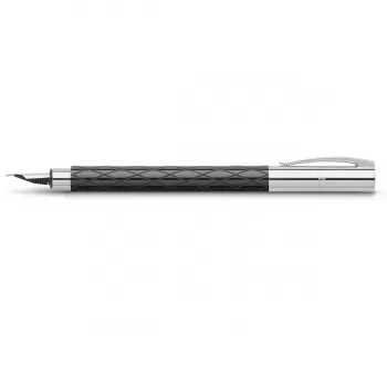 Stilou Faber-Castell Ambition Rhombus negru, penita M-2