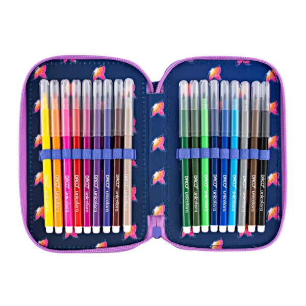 Penar fete cu 2 fermoare, echipat 37 piese, Fluture Daco PE2003E-4-IMG-slider