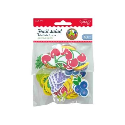 Accesorii craft - fructe spum&#259; autoadeziv&#259; AD377 Salata de fructe DACO-img