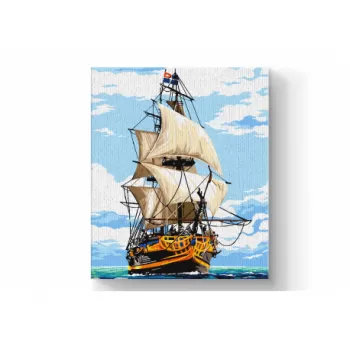 Pânză pictură pe numere 30 x 40 cm, DACO, model 2 – “Velier-3