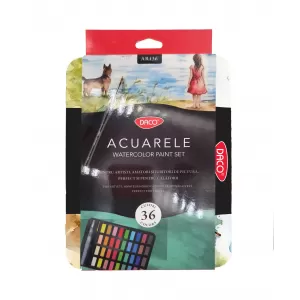 Acuarele 36 culori in cutie metalica Daco AR136-1-IMG-nav