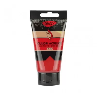 Culori acril 75ml DACO CU375RC Rosu Carmin-img