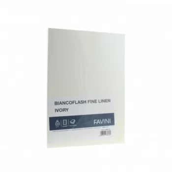 Carton cărţi vizită ivory A4 250g/mp 100 coli TEXTURAT BIANCOFLASH-1