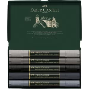 Set 5 markere solubile tonuri de gri a.durer Faber-Castell-1-IMG-nav