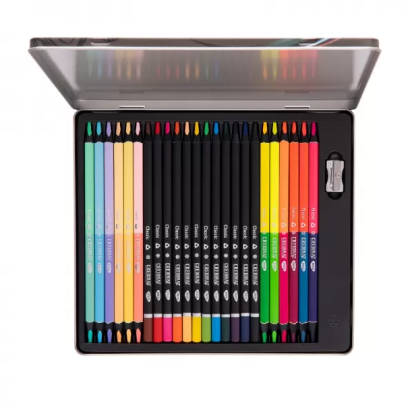 Set 24 creioane colorate in cutie metalica Daco CC424-1-IMG-slider