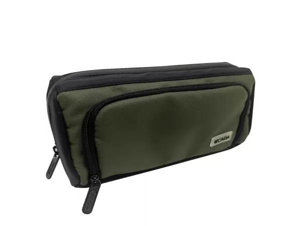 Penar tip borseta verde uni, 2 fermoare Ecada 786619-1-IMG-slider
