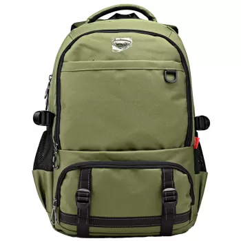 Ghiozdan baieti liceu, verde, 4 compartimente, 47 cm Daco GH585-1