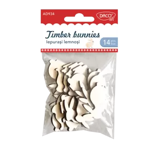 Accesorii craft - Iepurasi lemnosi Daco AD934-1-IMG-nav
