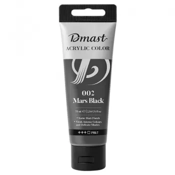 Culori acrilice profesionale, 75 ml, negru Marte Dmast by Pebeo-1