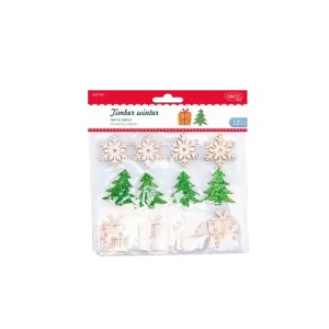 Accesorii craft din lemn “Iarna Natur” Daco AD745-1-IMG-nav