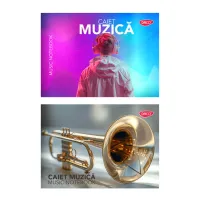 Caiet muzica 17x24 cm, 24 file, coperta plastic Daco CT306-2-IMG-slider-mobile
