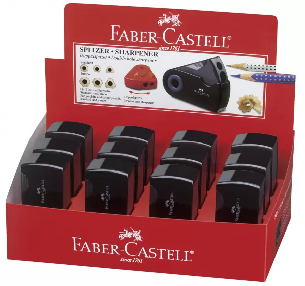 Ascutitoare plastic dubla sleeve neagra Faber-Castell-3-IMG-slider