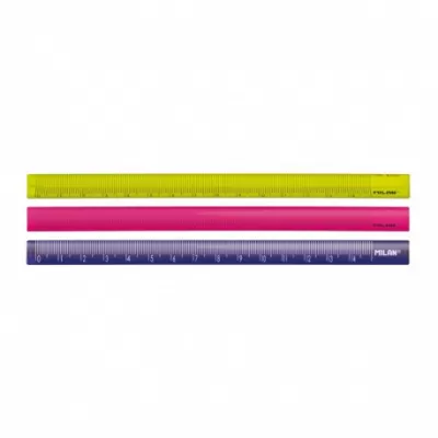 Rigla 15 cm triunghiulara color MILAN-img