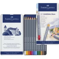 Creioane colorate aquarelle 12 culori goldfaber cut. Metal faber-3-IMG-slider-mobile