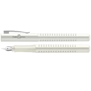 Stilou Faber-Castell grip 2010 alb cocos, penita B-3-IMG-nav