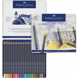 Creioane colorate 24 culori goldfaber cutie metal Faber-Castell-2-IMG-nav