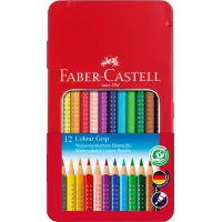 Creioane colorate 12 culori cutie metal grip 2001 Faber-Castell-1-IMG-slider-mobile