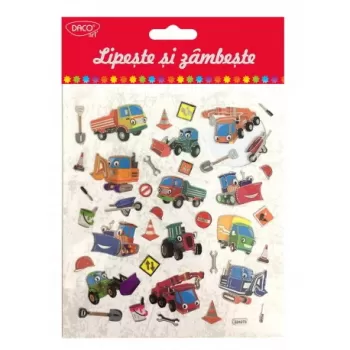 Abţibild masini si scule - AB027 Lipeşte şi zâmbeşte DACO-1