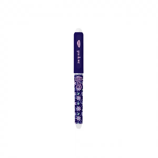 Stilou cu radiera You and Me Daco, mov, imprimeu floral ST300M-2-IMG-slider