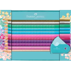 Set cadou 20 creioane colorate sparkle + asc. Sleeve faber-caste-1-IMG-nav