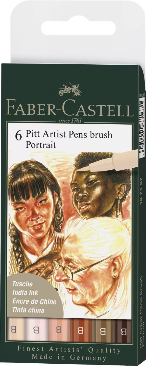 21-Pitt-artist-pen-set-6-buc-portret-Faber~Castell