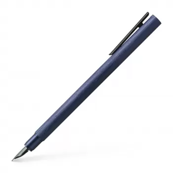 Stilou Faber-Castell Neo slim aluminium albastru, penita F-1