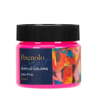 Acuarele acrilice 100 ml - Roz - Finenolo Deli-img