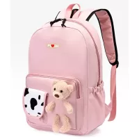 Ghiozdan fete ciclu primar, roz Plush Pigna-1-IMG-slider-mobile
