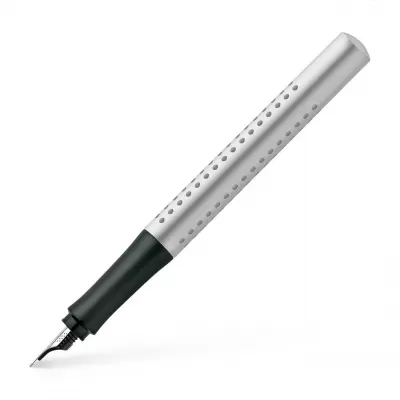 Stilou Faber-Castell grip 2011 argintiu, penita F -img