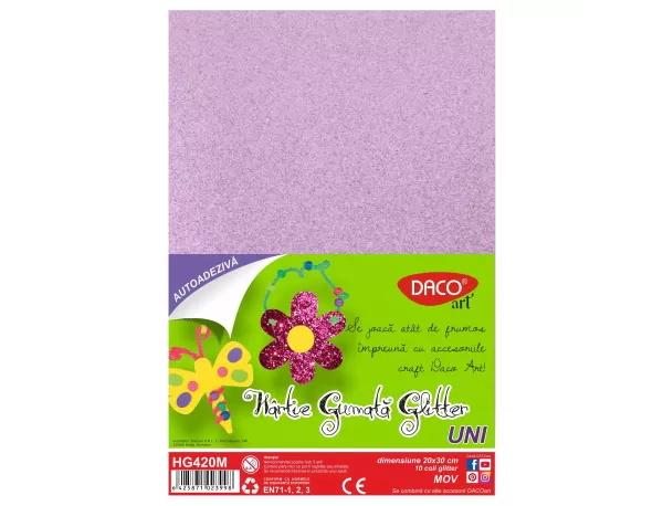 Hârtie gumată AA glitter HG420M 20X30CM 10COLI DACO-1-IMG-slider
