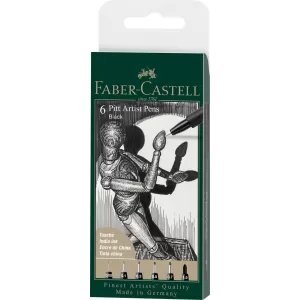 Pitt artist pen set 6 buc 0.05, 0.1, 0.3, 0.5, 0.7, 0.15 Faber-Castell-1-IMG-nav