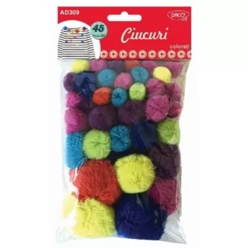 Accesorii craft - AD309 Ciucuri coloraţi DACO-1
