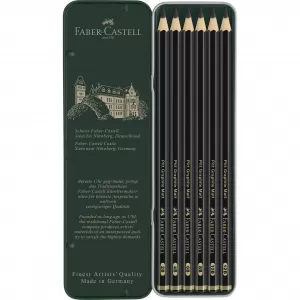 Set 6 buc creion grafit mat pitt Faber-Castell-2-IMG-nav