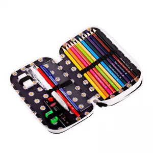 Penar echipat fete, 2 compartimente, 37 piese, imprimeu Love Daco PE260E-2-IMG-nav