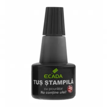 Tus stampila negru, 30 ml. Ecada-1