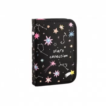 Penar negru cu 2 extensii, neechipat, imprimeu Star Collection Daco PE1961-1
