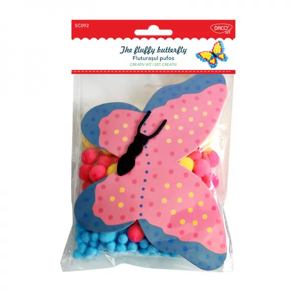 Set creativ copii - Fluturasul pufos Daco SC092-2-IMG-slider