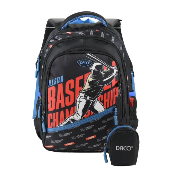 Ghiozdan baieti clasa 0, imprimeu Baseball , 38 cm Daco GH3520-1-IMG-slider