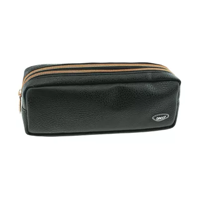Penar borseta piele ecologica, negru, 2 fermoare Ecada 78621-img