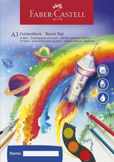 Bloc desen a3 10 file 100g/mp Faber-Castell-img