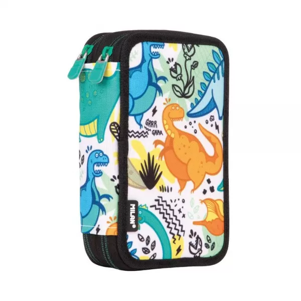 Penar cu 2 fermoare, echipat cu 36 piese, Dinozauri Milan-1-IMG-slider