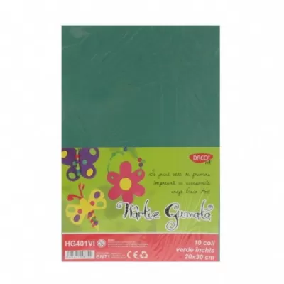 Hârtie gumată 10 coli DACO verde inchis-img
