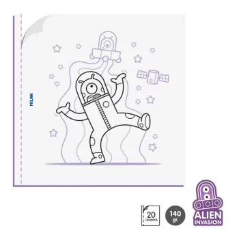 Carte de colorat 4+ Alien Invasion Milan-2